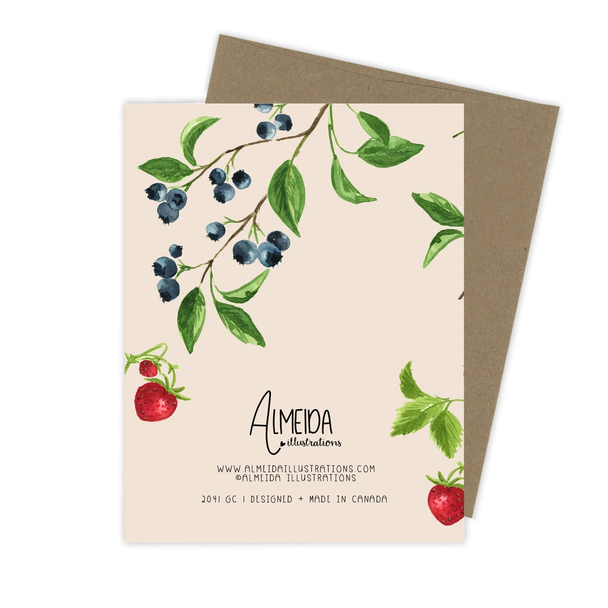 Almeida Illustrations Card - Thank You Berry Much