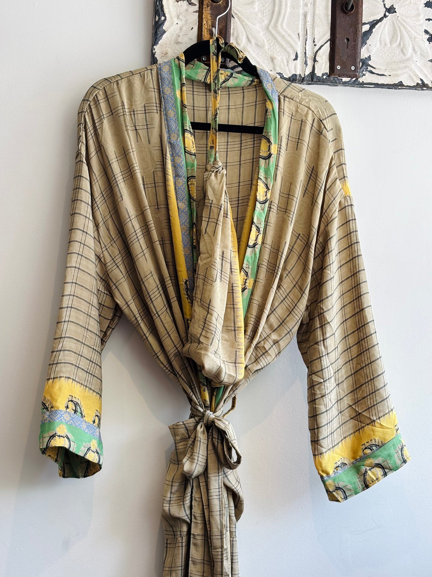 Upcycled Sari Robe - Long #B20