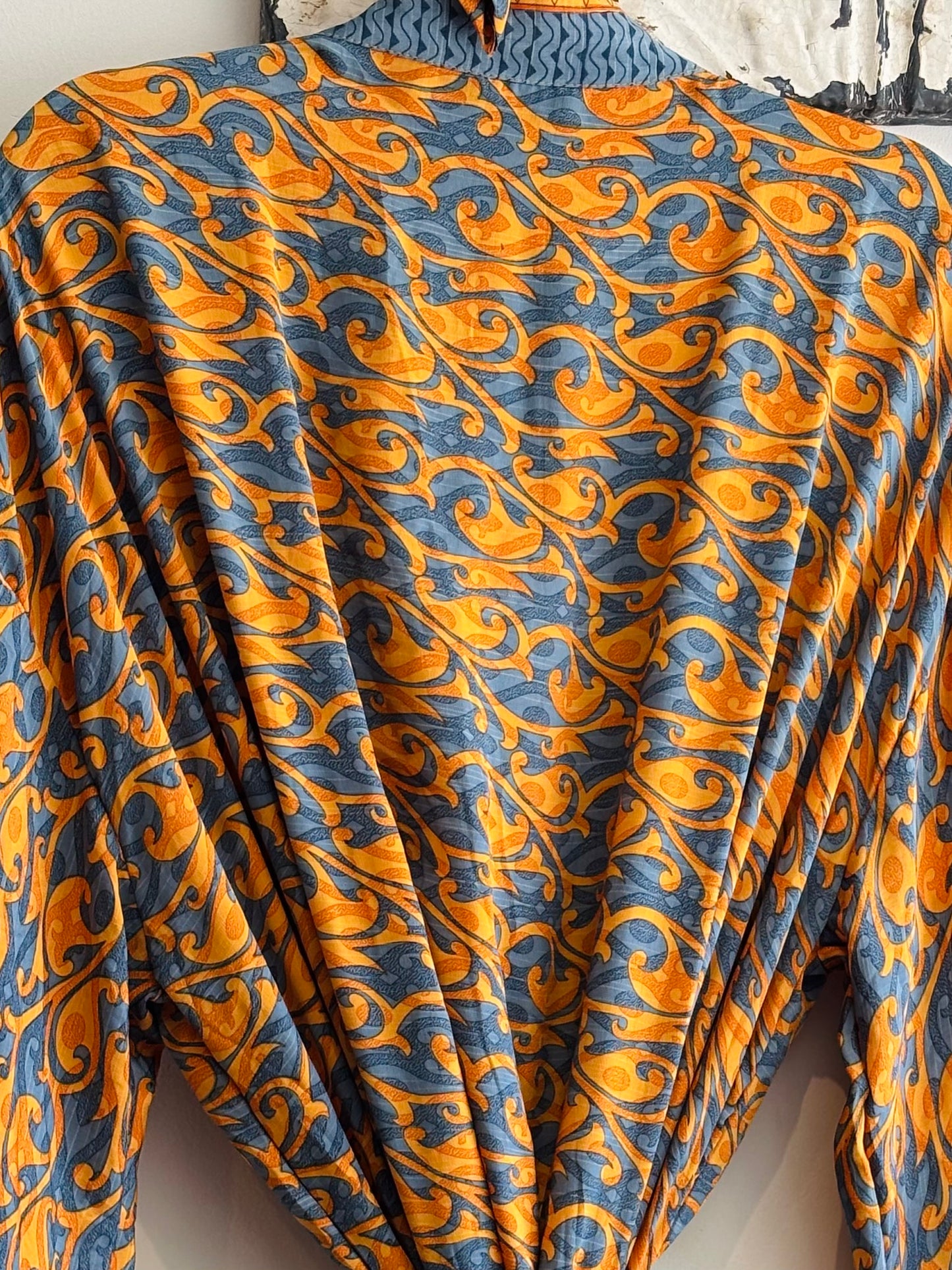 Upcycled Sari Robe - Long #B11
