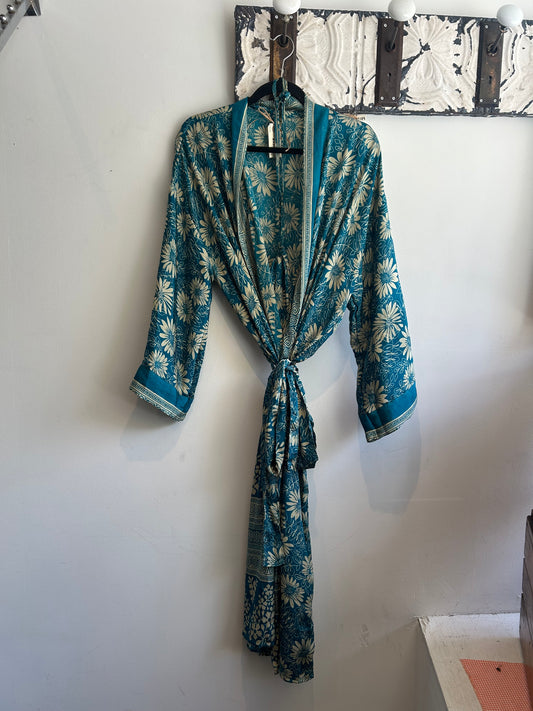 Upcycled Sari Robe - Long #A25