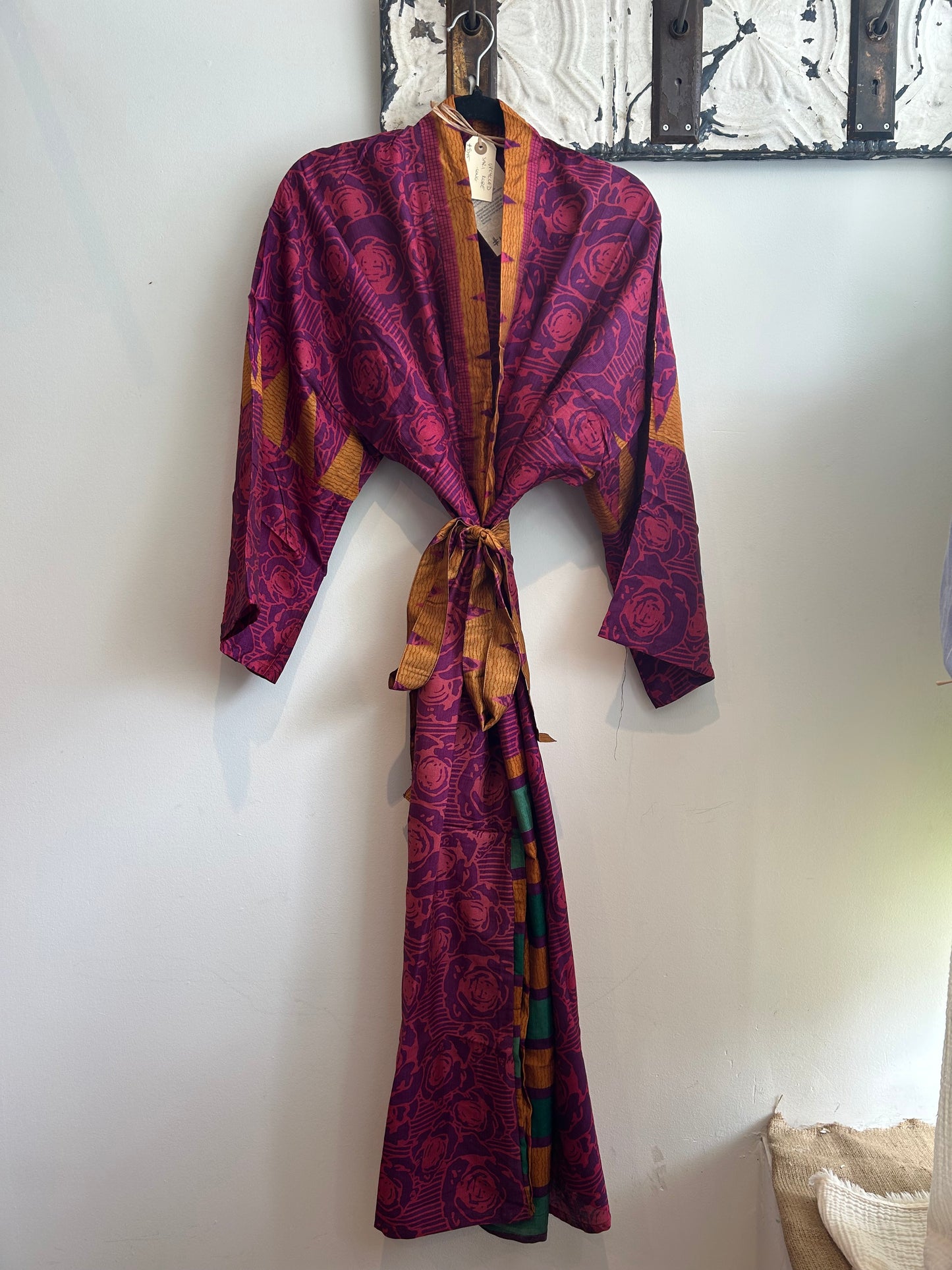 Upcycled Sari Robe - Long #M2