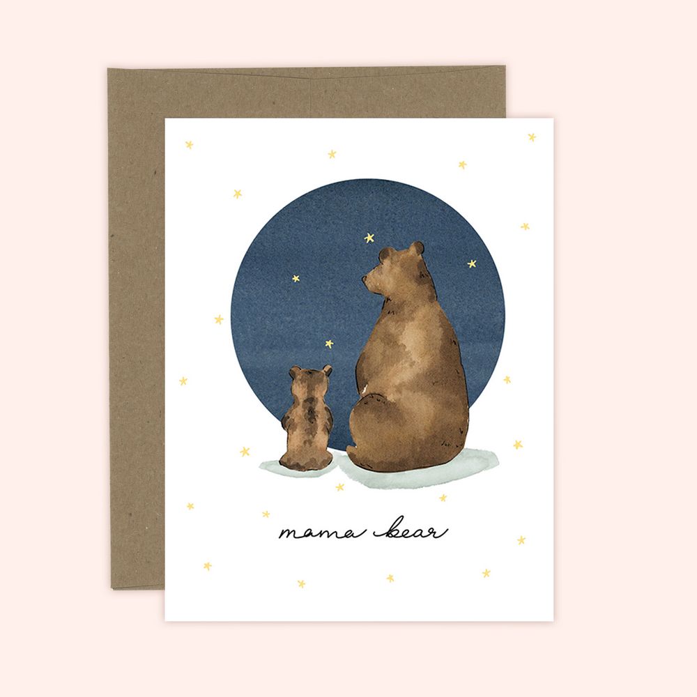 Almeida Illustrations Card - Mama Bear