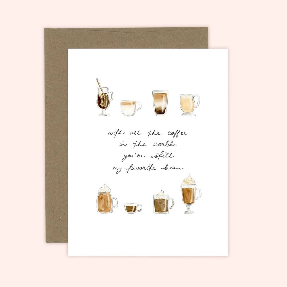 Almeida Illustrations Card - Favourite Bean
