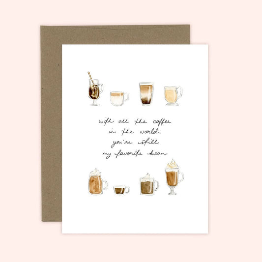 Almeida Illustrations Card - Favourite Bean