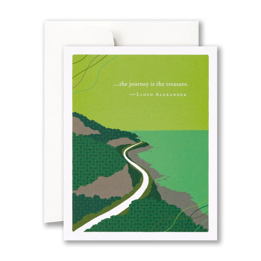 Positively Green Card - Journey Is The Treasure (Alexander) - Anniversary