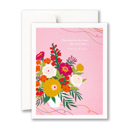Positively Green Card - Deserve The Best (Kahlo) - Birthday