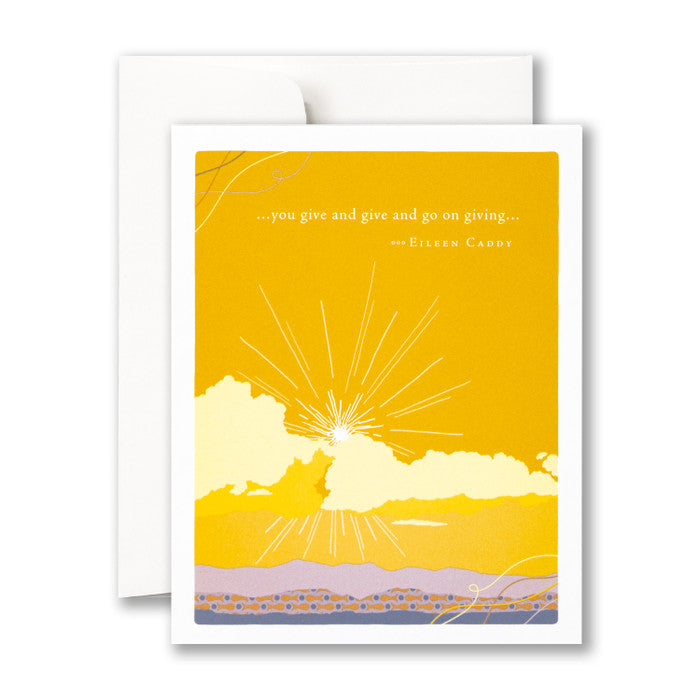 Positively Green Card - You Give (Caddy) - Thank You