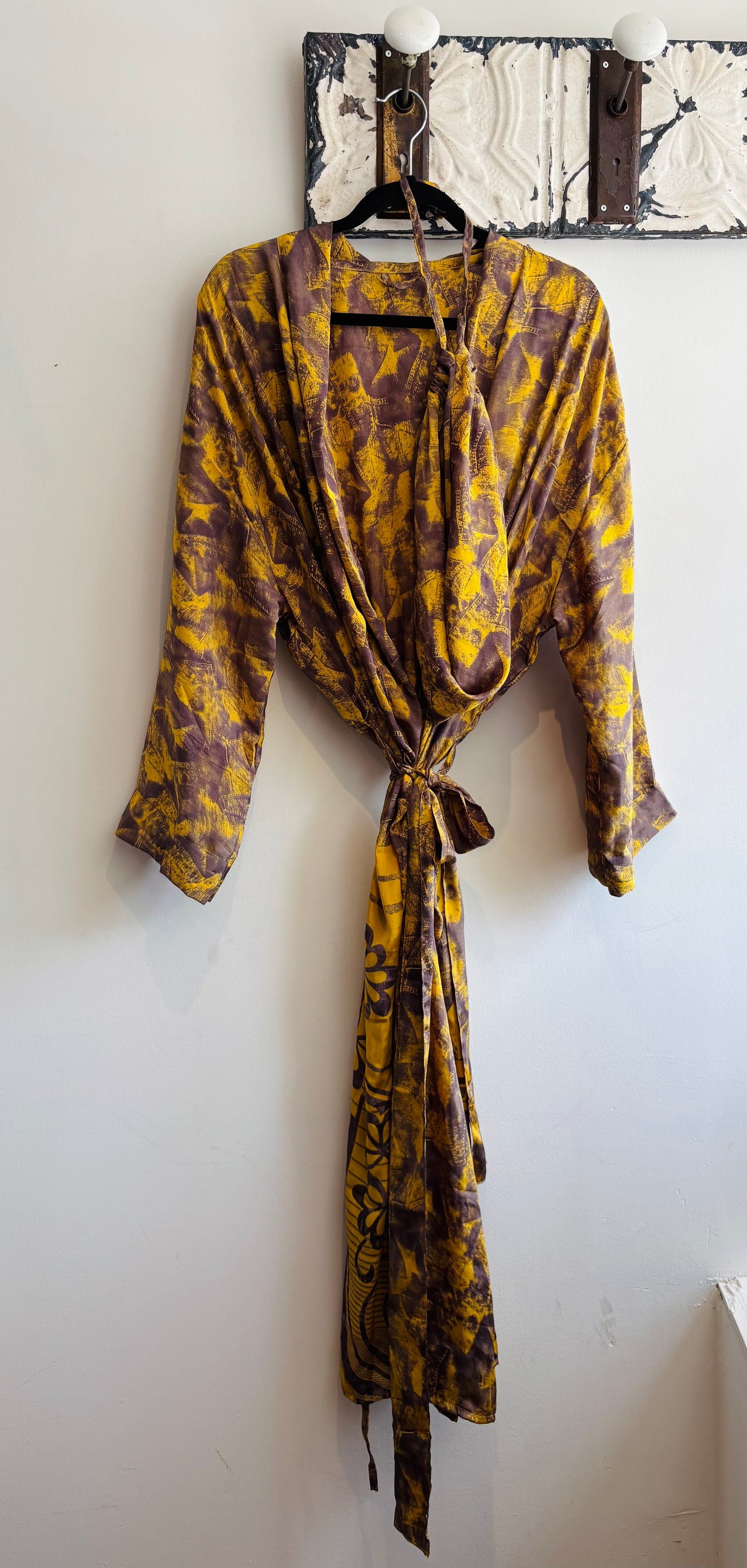 Upcycled Sari Robe - Long #B24