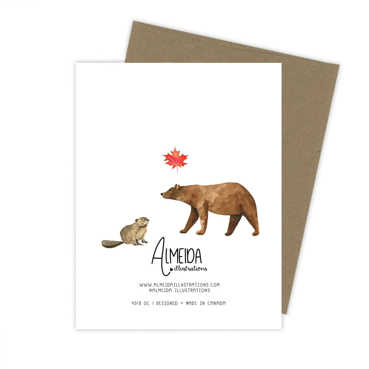 Almeida Illustrations Card - Canada Eh!