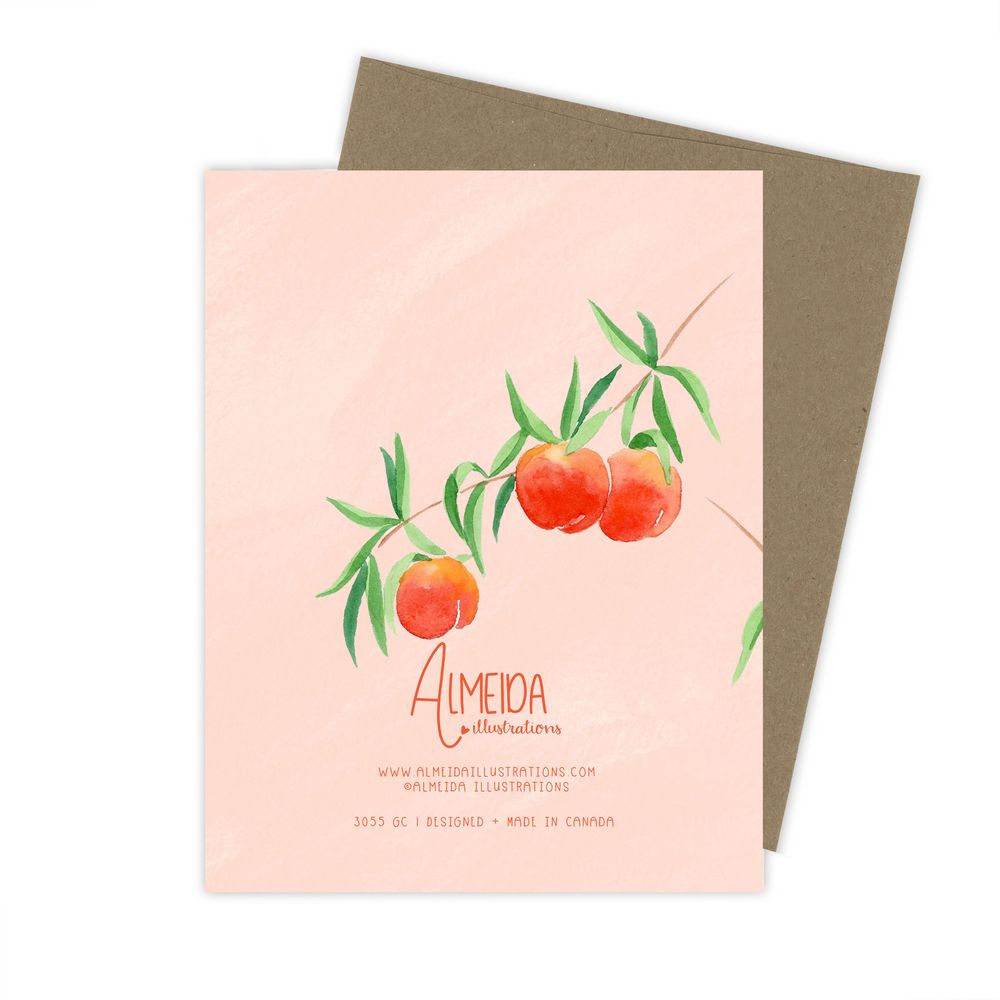 Almeida Illustrations Card - You're A Peach