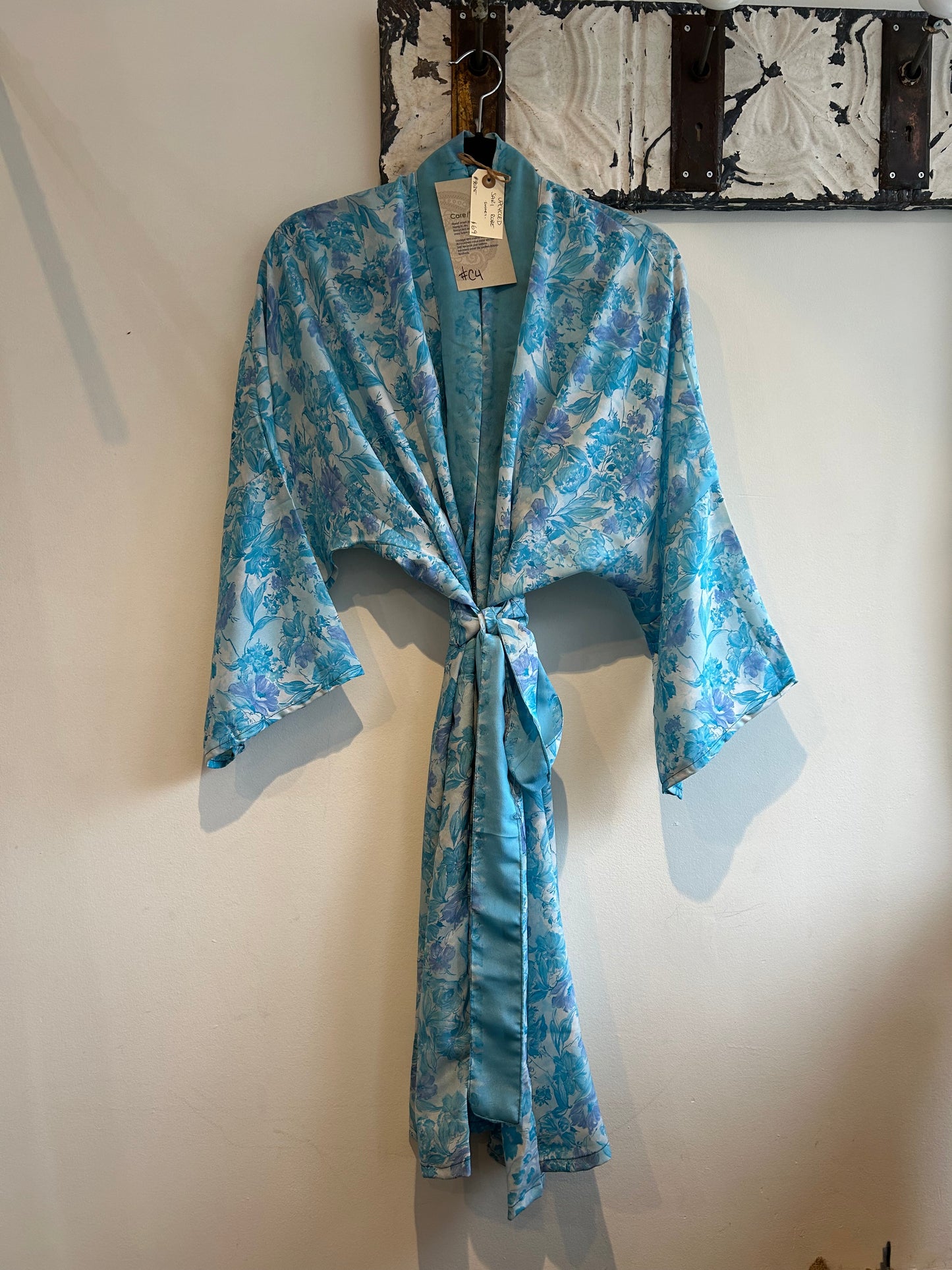 Upcycled Sari Robe - Short #C4