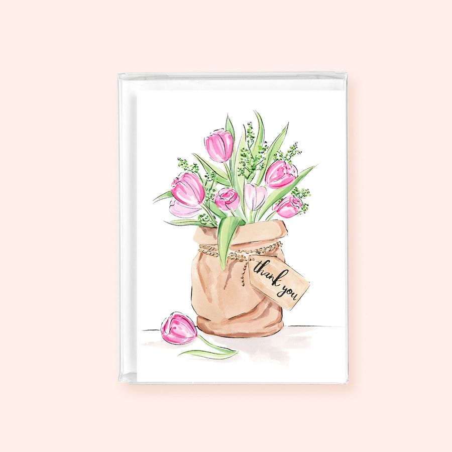 Almeida Illustrations Mini Card Box Set - Thank You Flowers