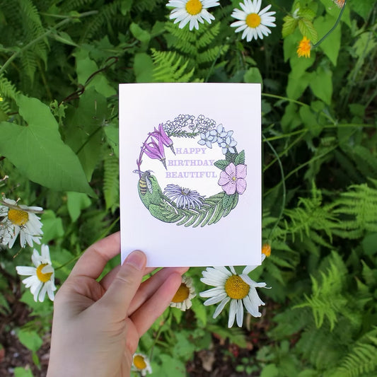 Hello Yellow Canary Card- Happy Birthday Beautiful