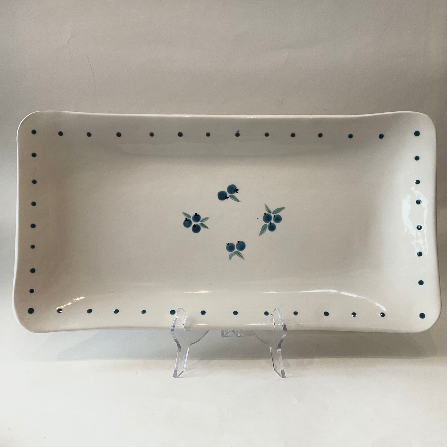 Two Lakes Pottery Ceramic Rectangle Plate