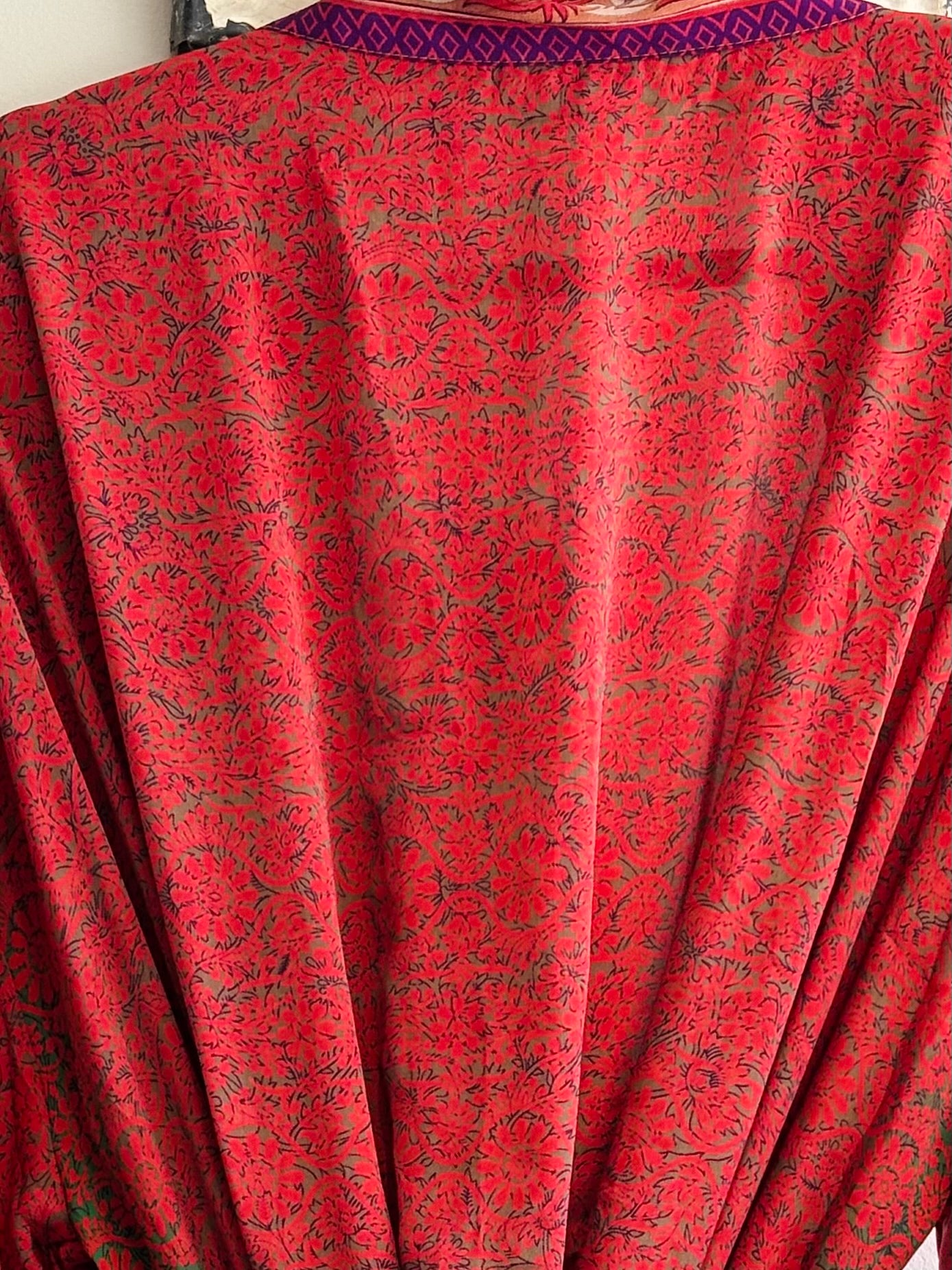 Upcycled Sari Robe - Long #B10