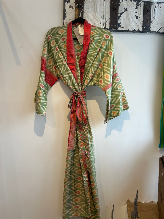 Upcycled Sari Robe - Long #C23