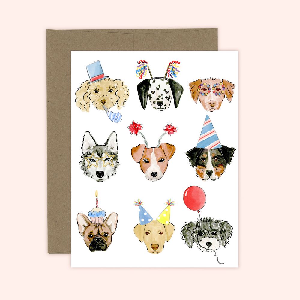 Almeida Illustrations Card - Dog Birthday
