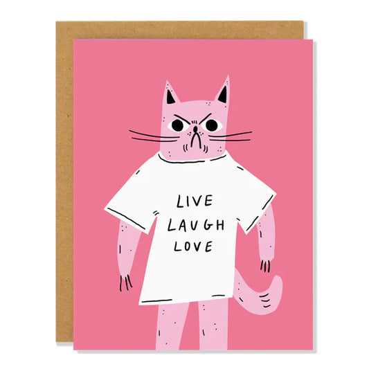 Badger and Burke Card - Live Laugh Love