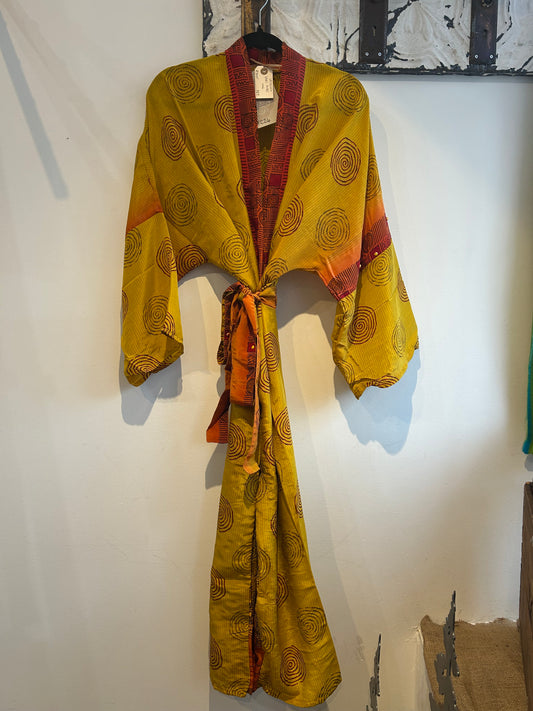 Upcycled Sari Robe - Long #C26