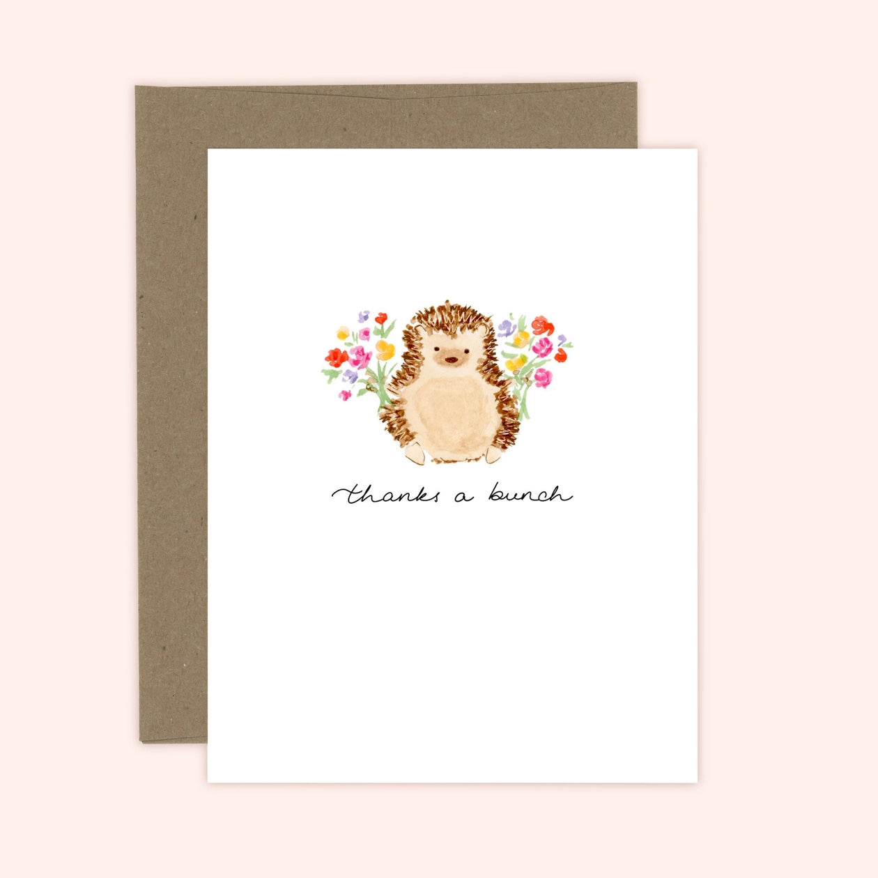 Almeida Illustrations Card - Thanks A Bunch Hedgehog