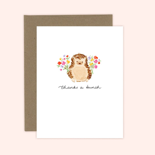 Almeida Illustrations Card - Thanks A Bunch Hedgehog