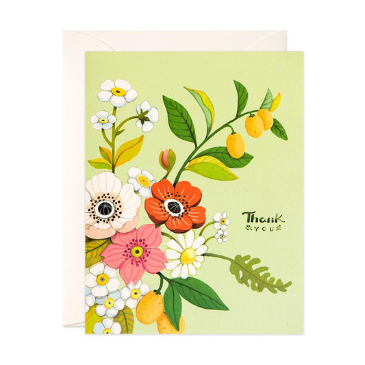 JooJoo Paper Card - Thank You Flowers