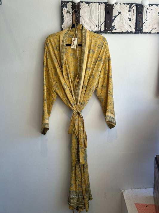 Upcycled Sari Robe - Long #A47