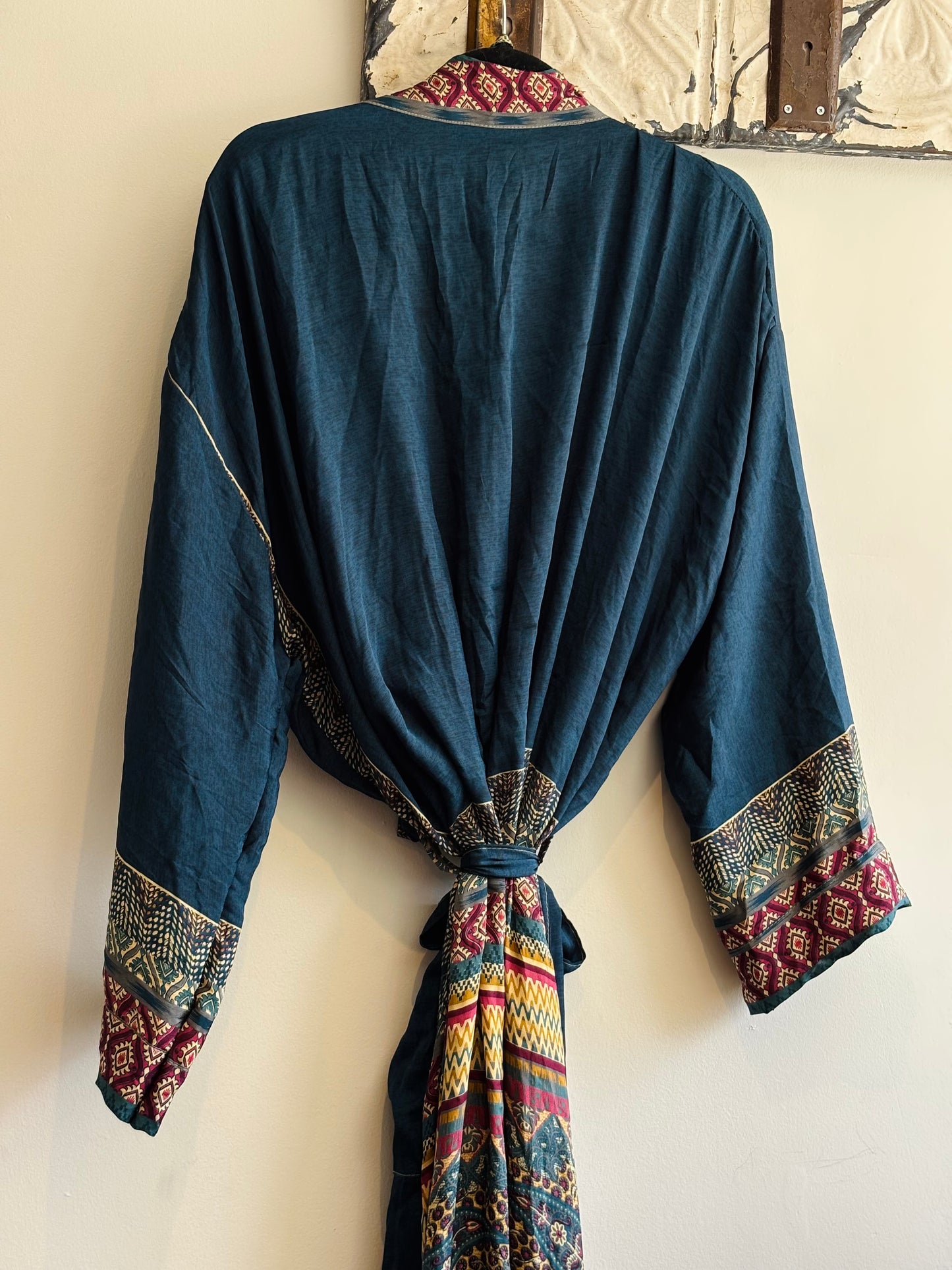 Upcycled Sari Robe - Long #B4