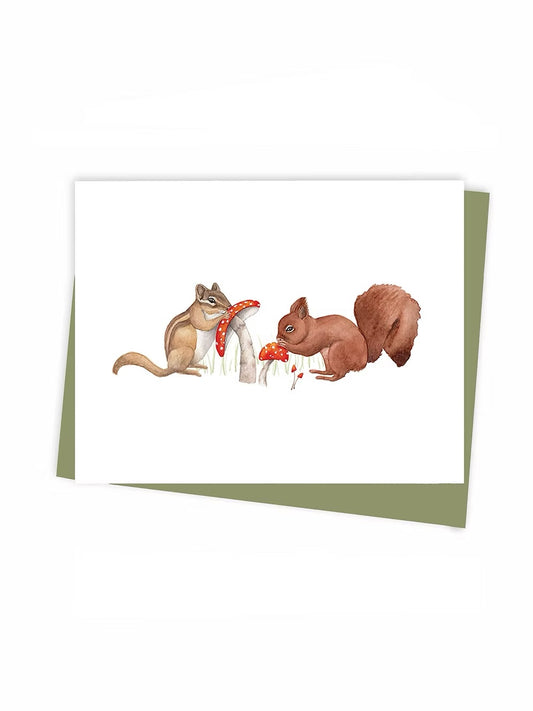 Hobeika Art Card - Squirrels and Chipmunks