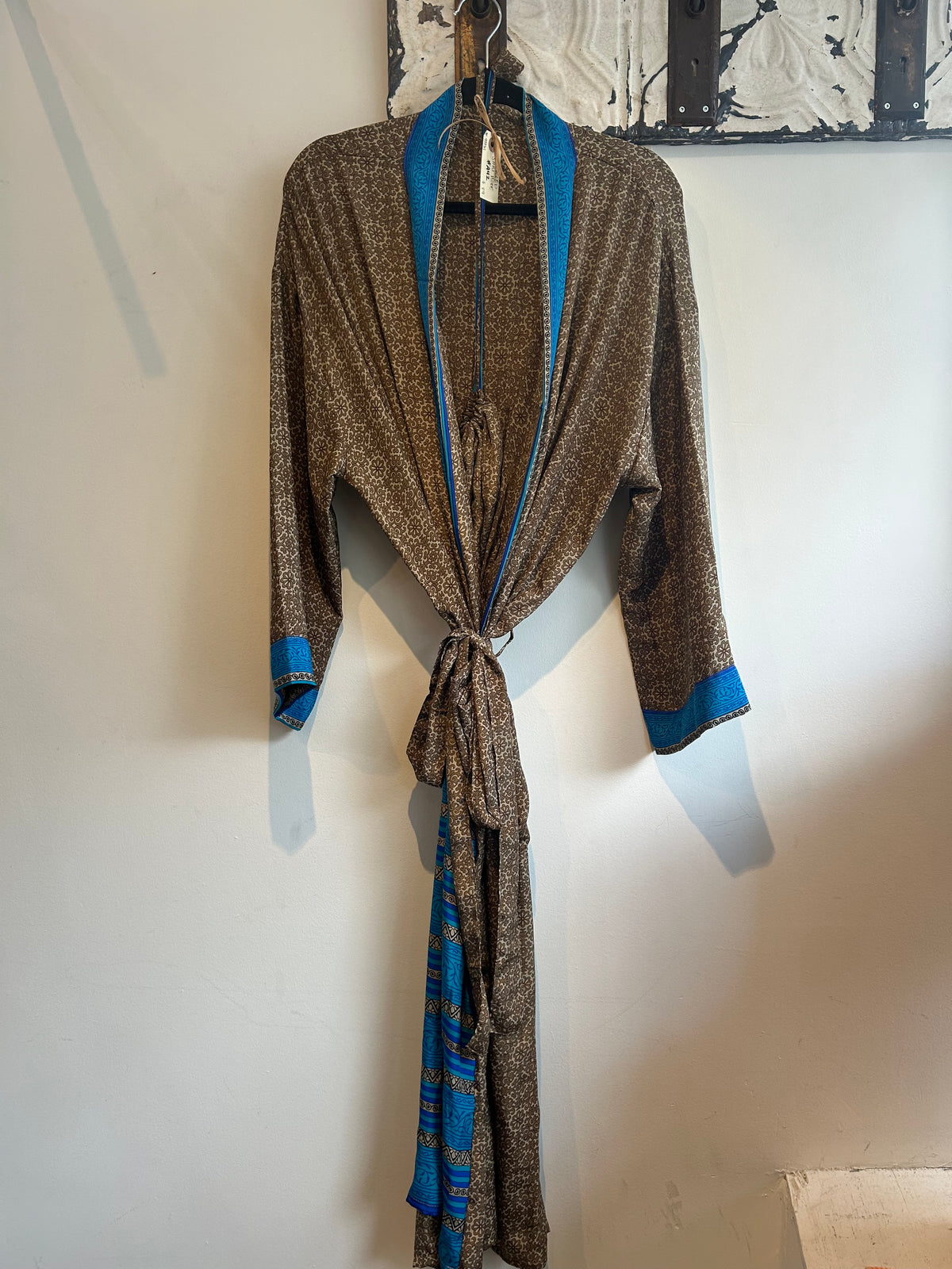 Upcycled Sari Robe - Long #A42