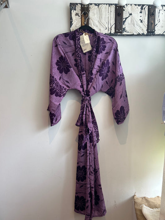 Upcycled Sari Robe - Long #M4
