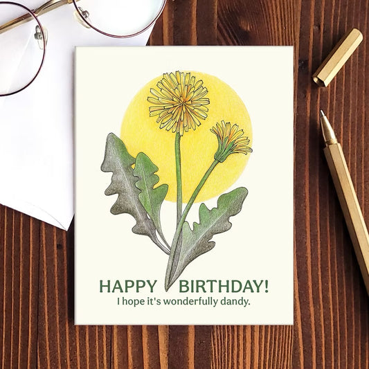 Hello Yellow Canary Card- Happy Birthday Dandy