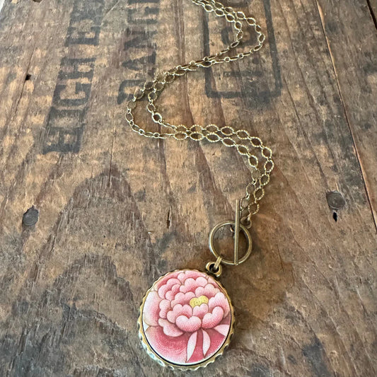 Upcycled Antique China Necklace
