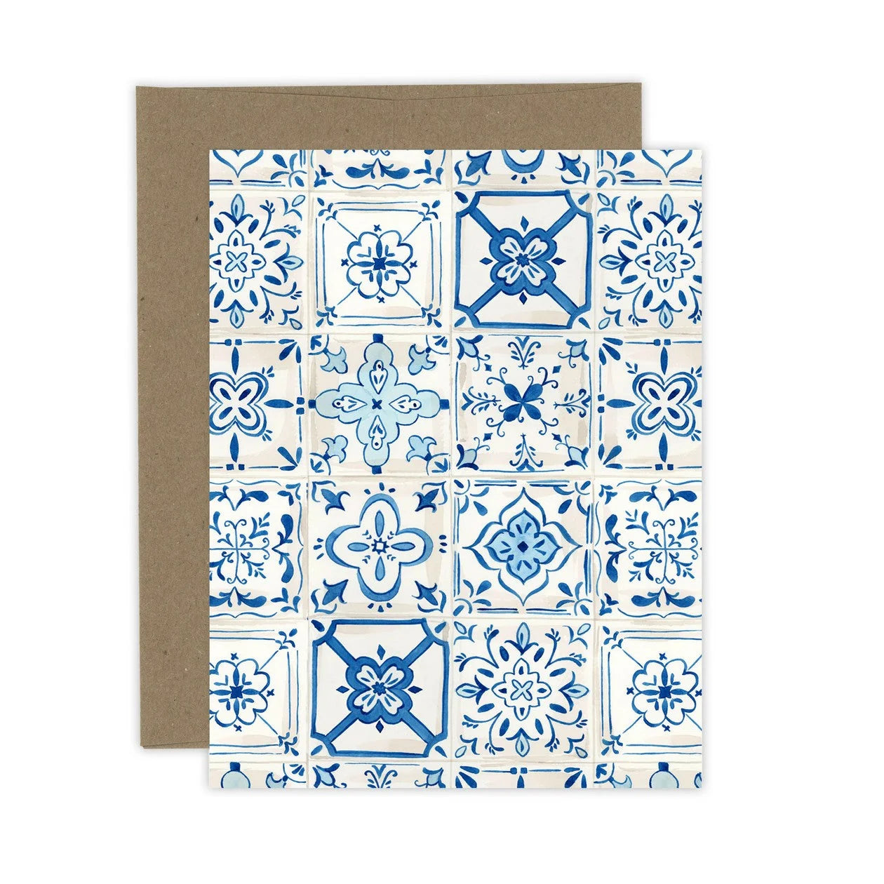 Almeida Illustrations Card- Blue Tiles