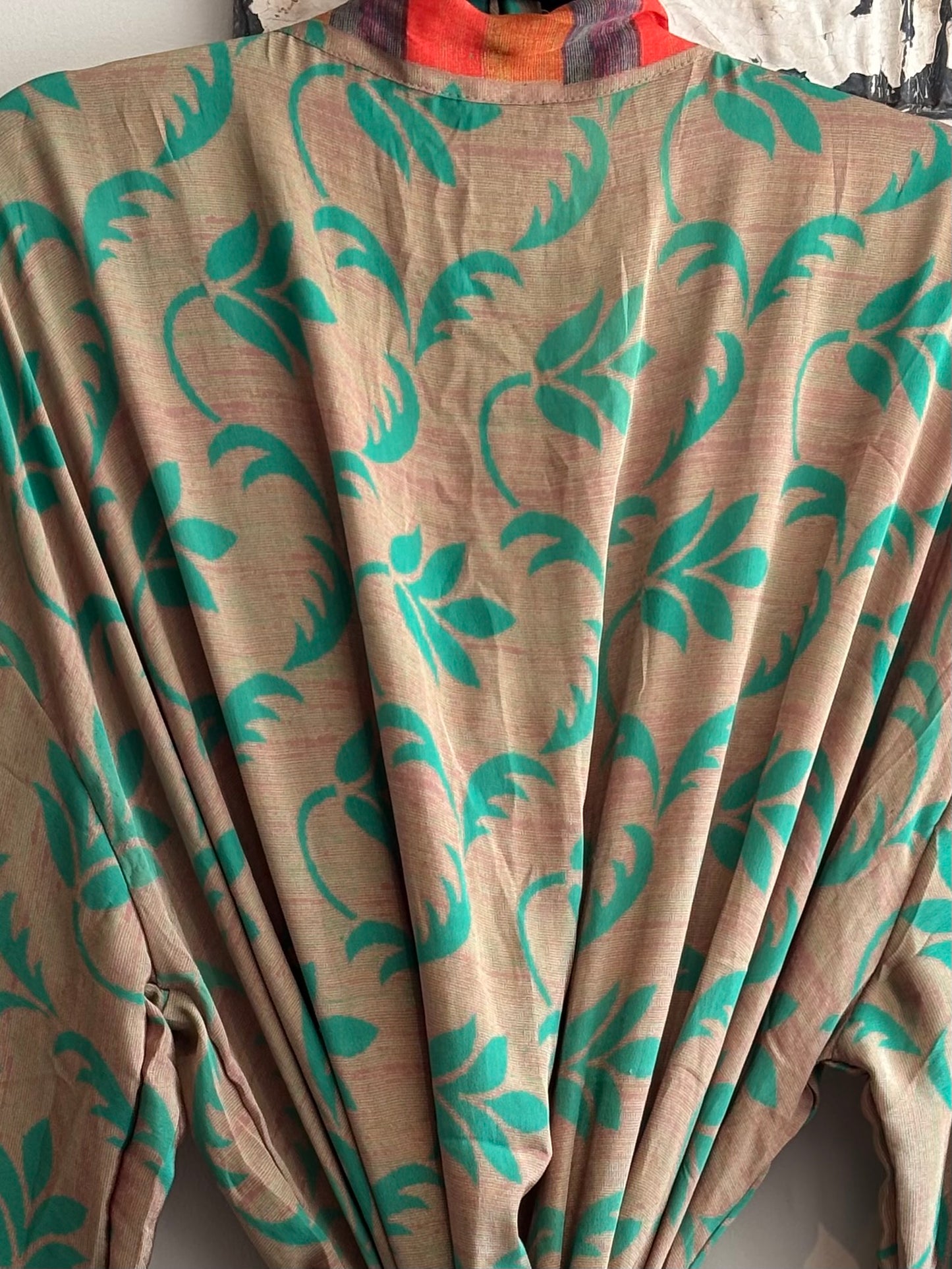 Upcycled Sari Robe - Long #B30