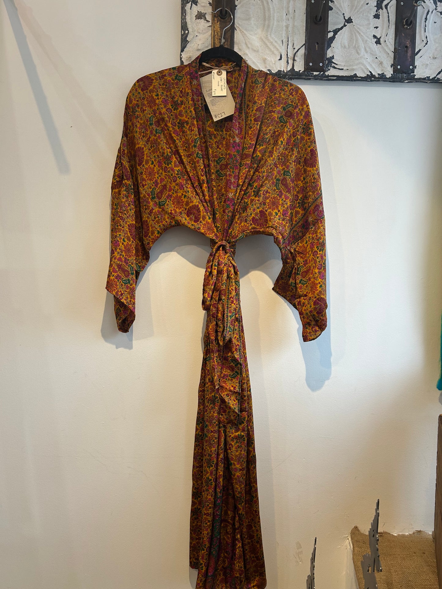 Upcycled Sari Robe - Long #C27