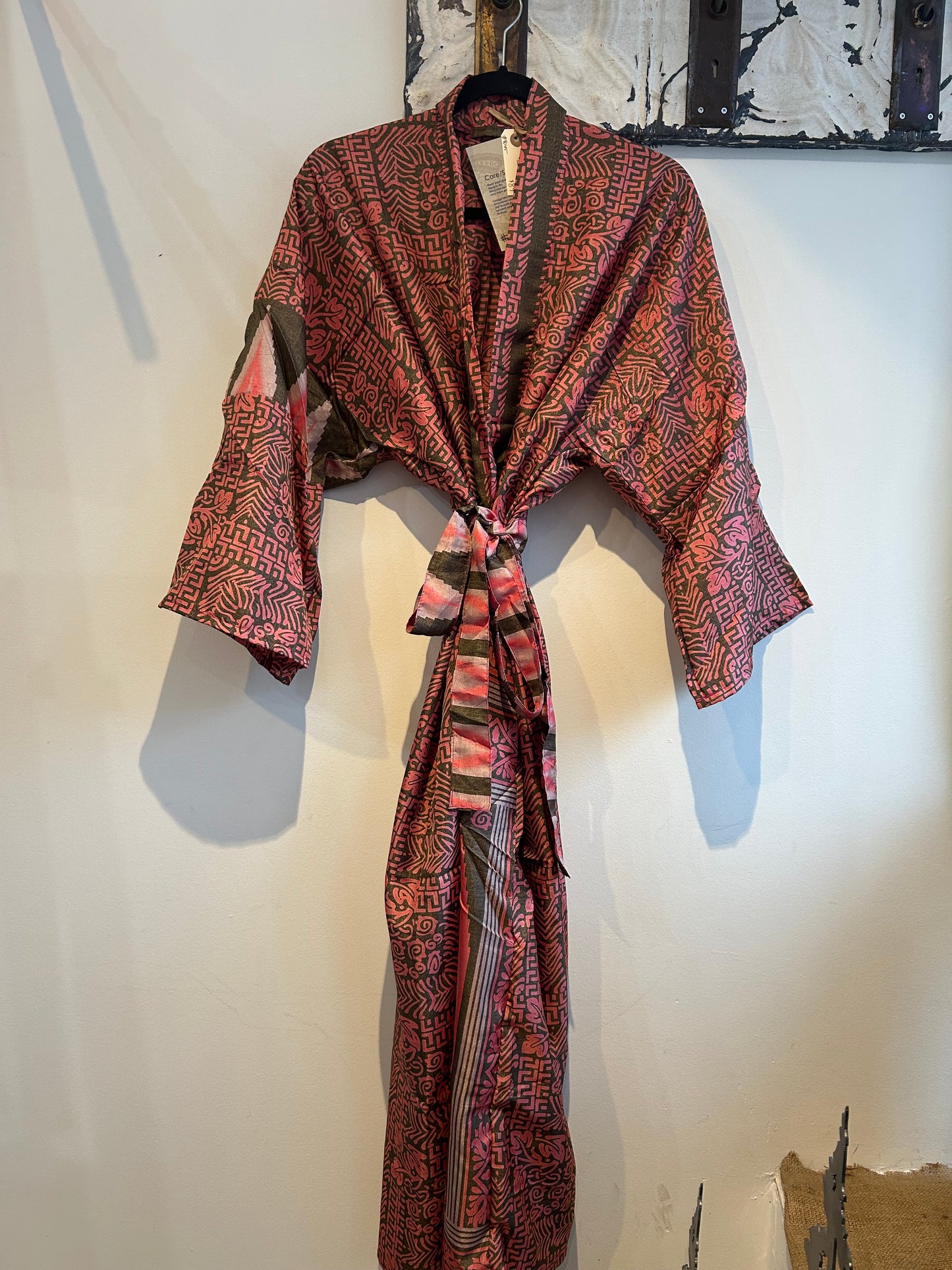 Upcycled Sari Robe - Long #C34