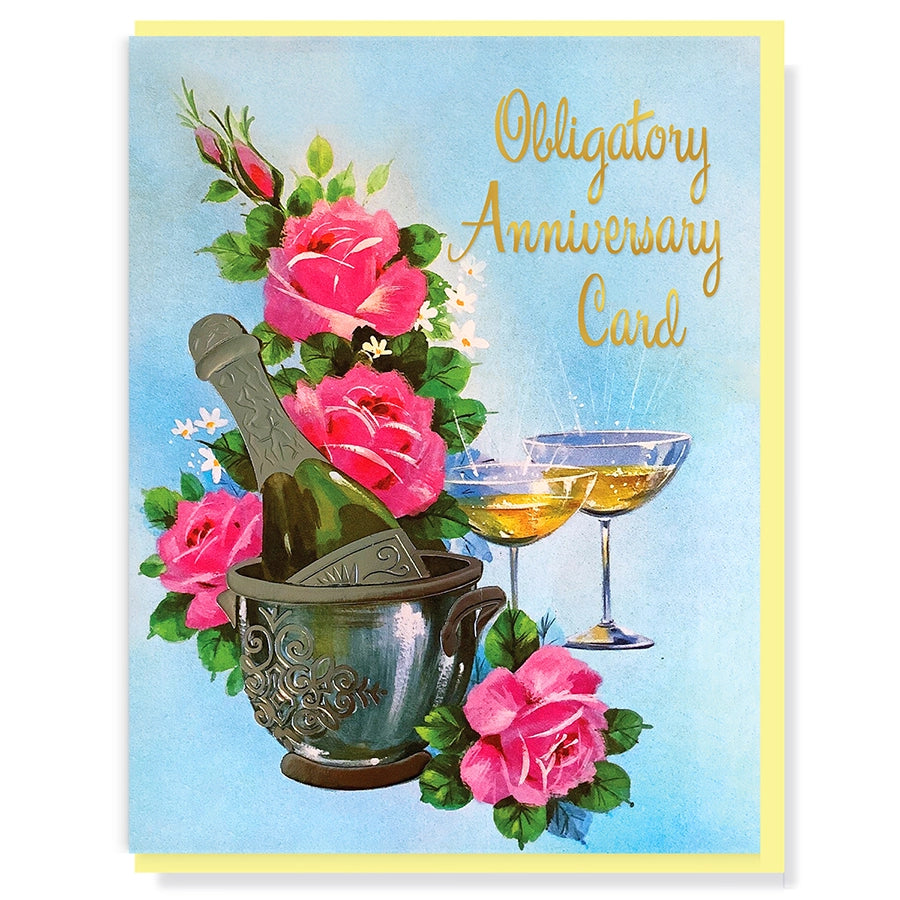 Smitten Kitten Card - Obligatory Anniversary Card