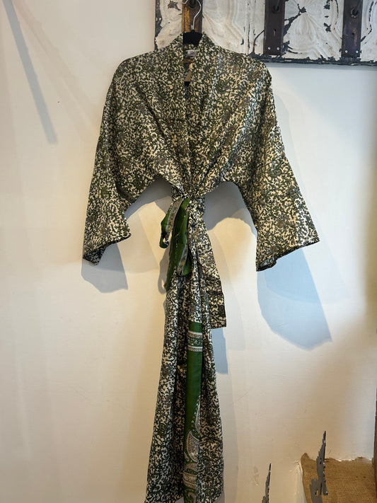 Upcycled Sari Robe - Long #C28