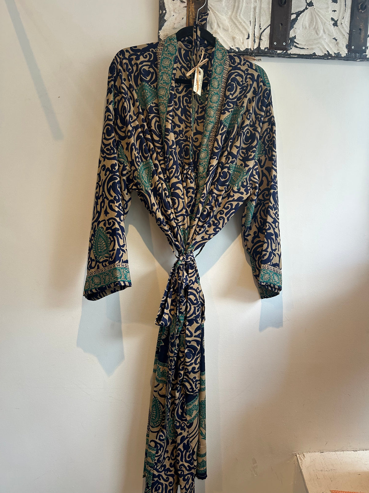 Upcycled Sari Robe - Long #A37