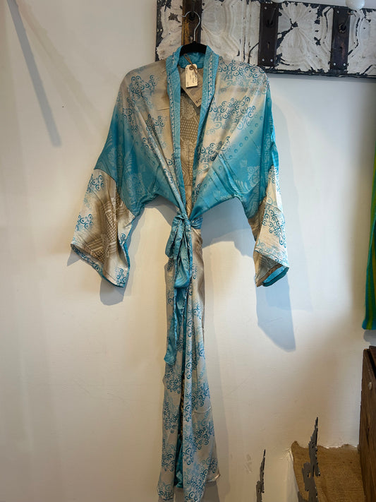 Upcycled Sari Robe - Long #C30