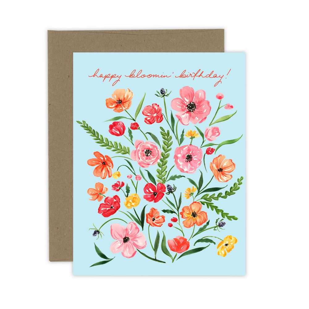 Almeida Illustrations Card - Bloomin' Birthday