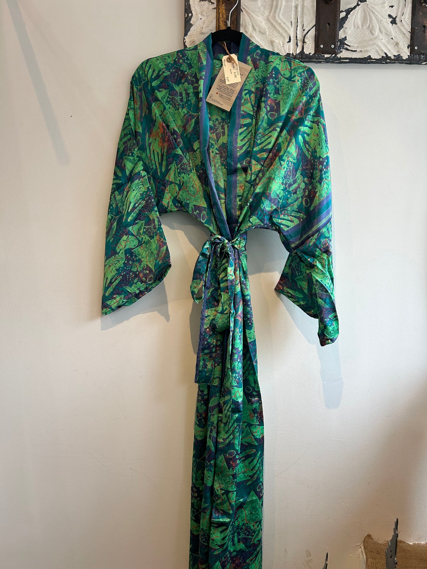 Upcycled Sari Robe - Long #C12