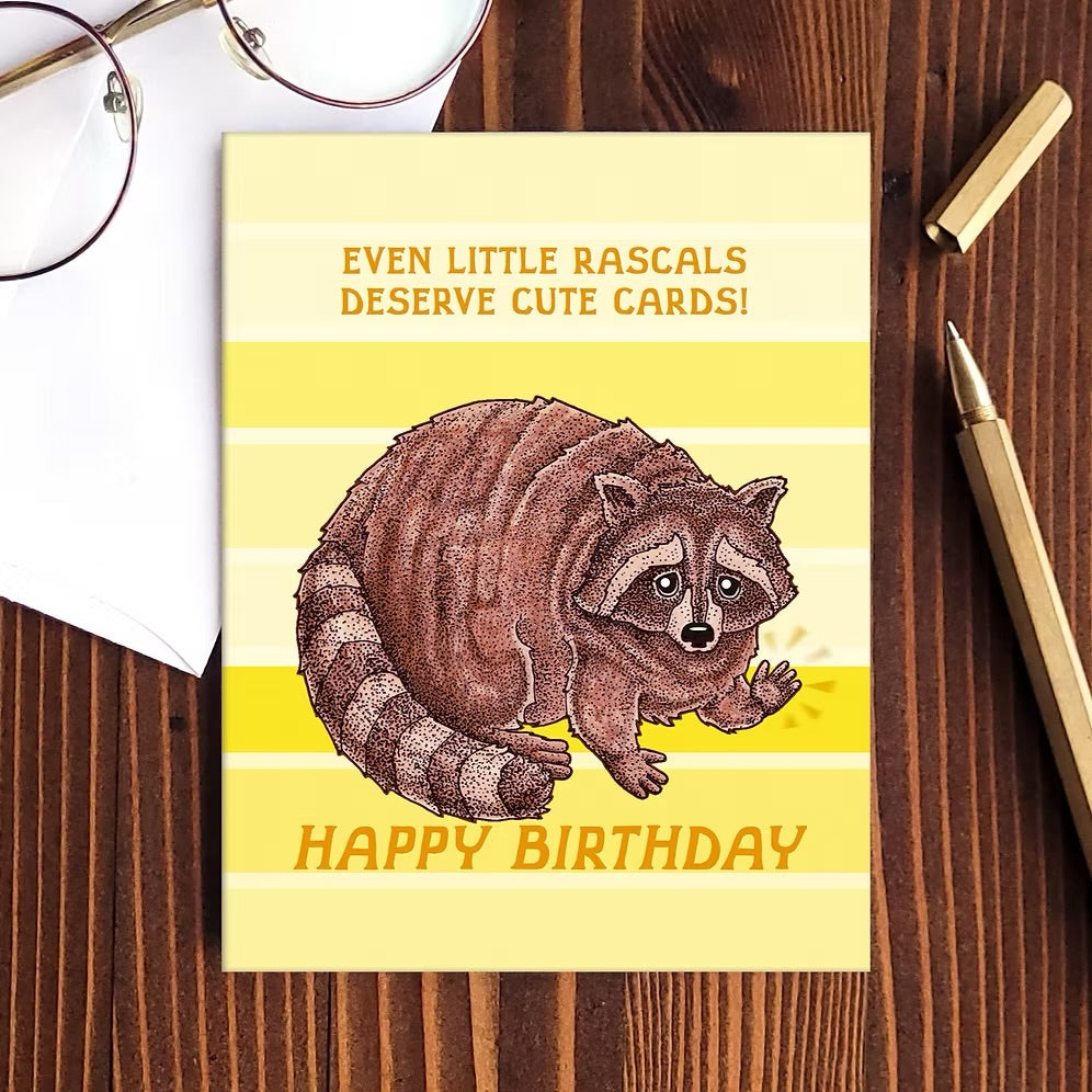 Hello Yellow Canary- HBD Racoons