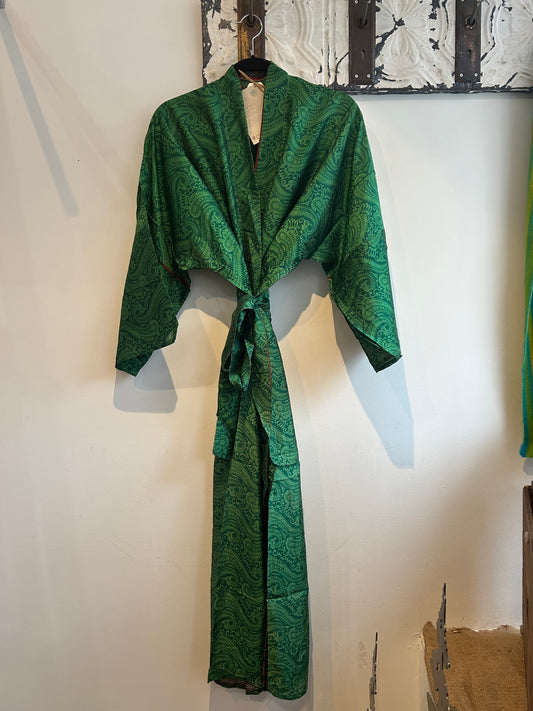 Upcycled Sari Robe - Long #C20