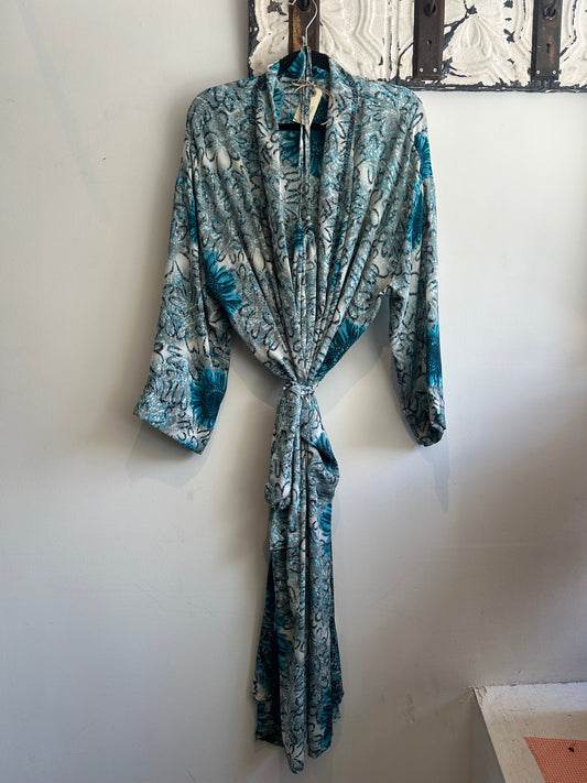 Upcycled Sari Robe - Long #A29