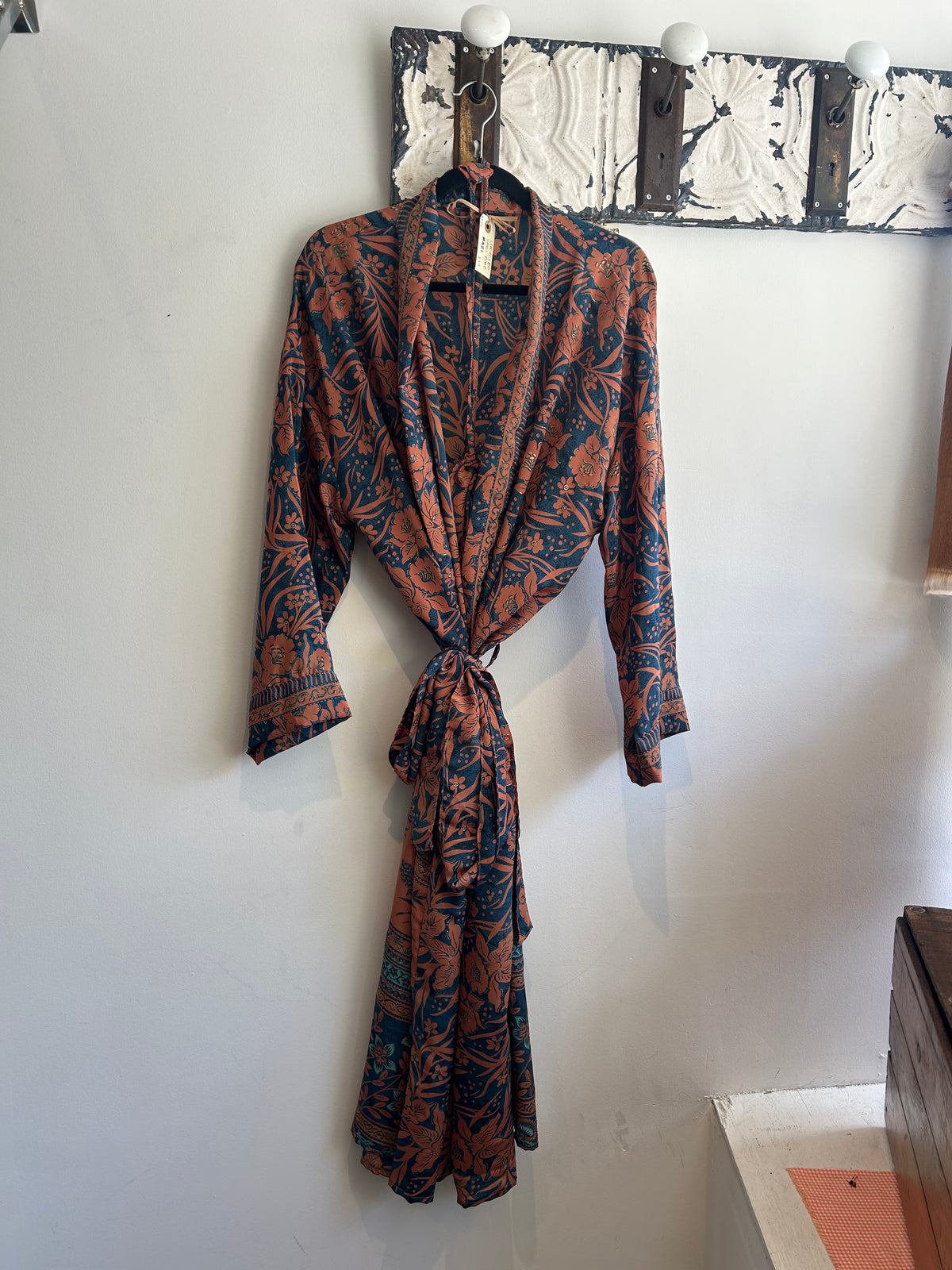 Upcycled Sari Robe - Long #A21