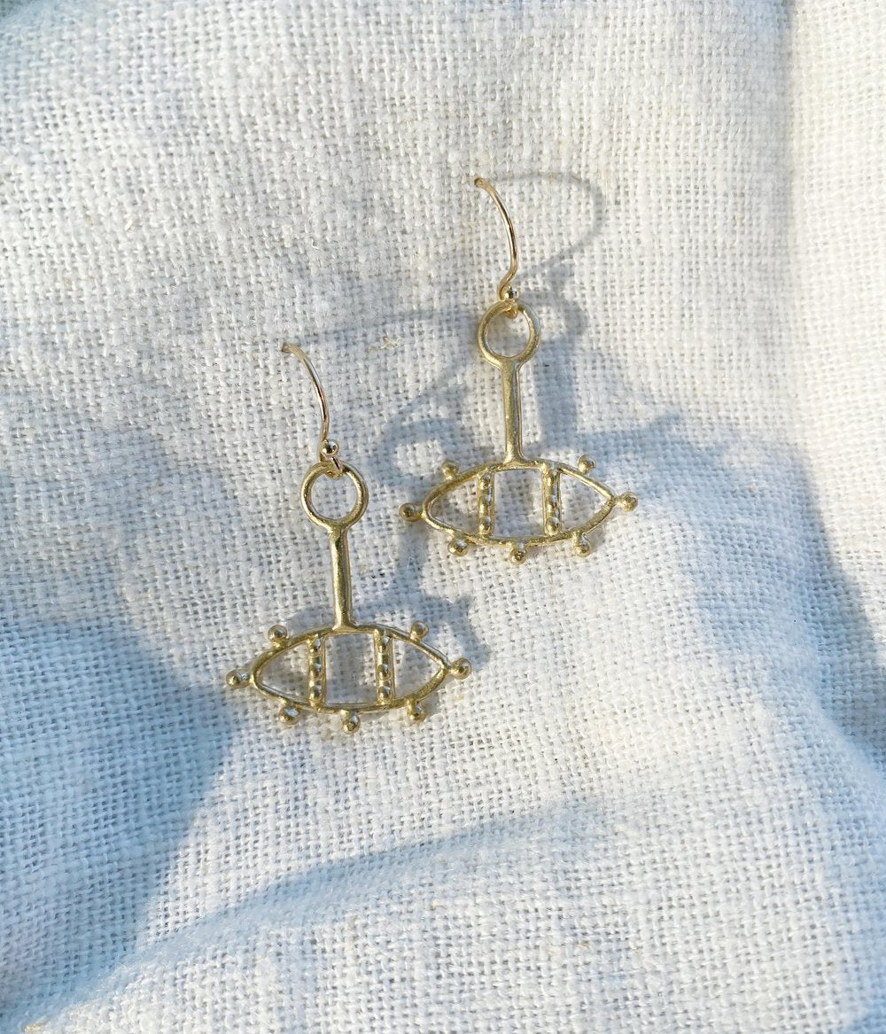 Hawkly Third Eye Earrings