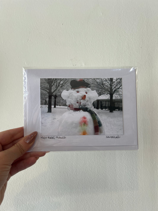 David Allen Photography Card - Snowman