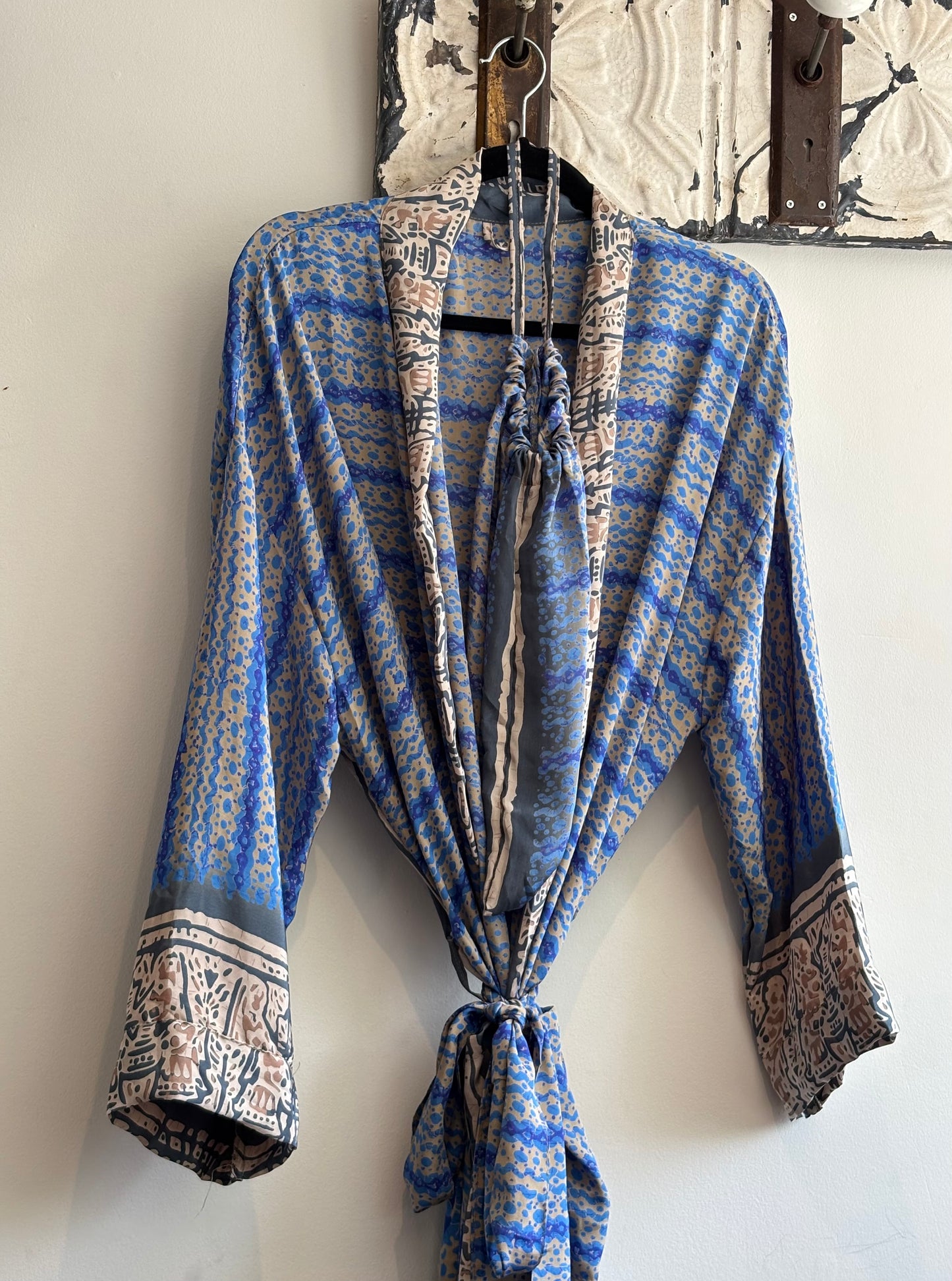 Upcycled Sari Robe - Long #B9